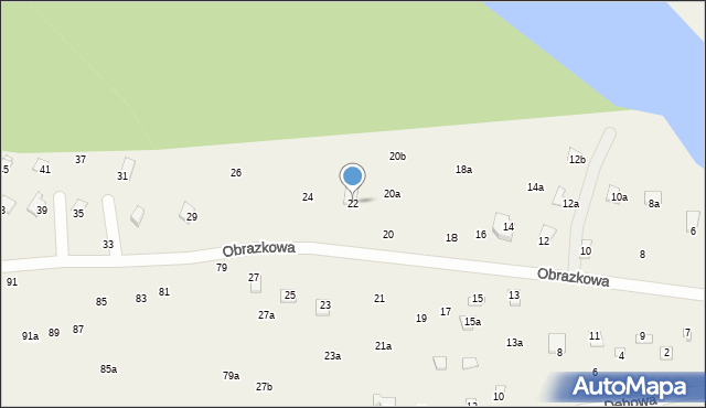 Stawinoga, Obrazkowa, 22, mapa Stawinoga