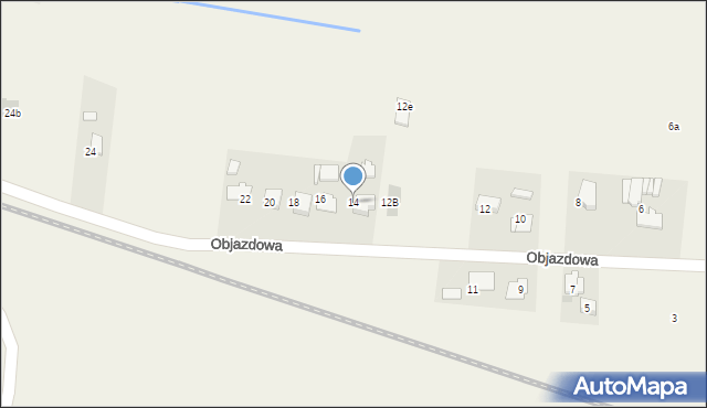 Stawy Monowskie, Objazdowa, 14, mapa Stawy Monowskie