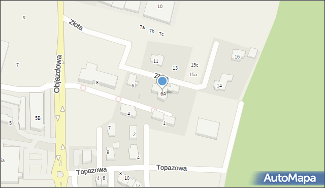 Straszyn, Objazdowa, 6A, mapa Straszyn