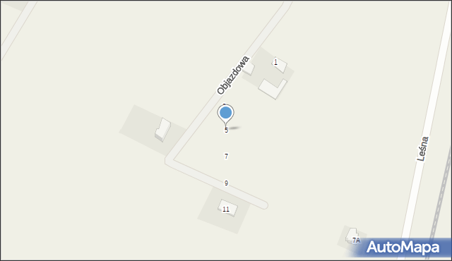 Stronno, Objazdowa, 5, mapa Stronno