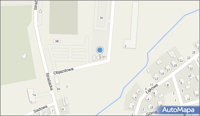 Sulmierzyce, Objazdowa, 2, mapa Sulmierzyce