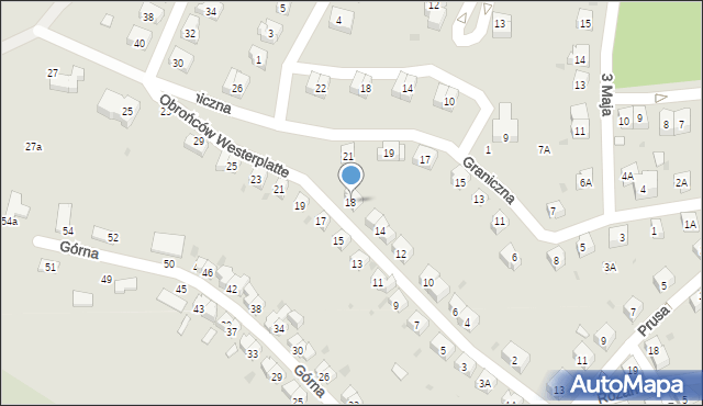 Szczawno-Zdrój, Obrońców Westerplatte, 18, mapa Szczawno-Zdrój