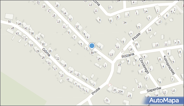 Szczawno-Zdrój, Obrońców Westerplatte, 3A, mapa Szczawno-Zdrój