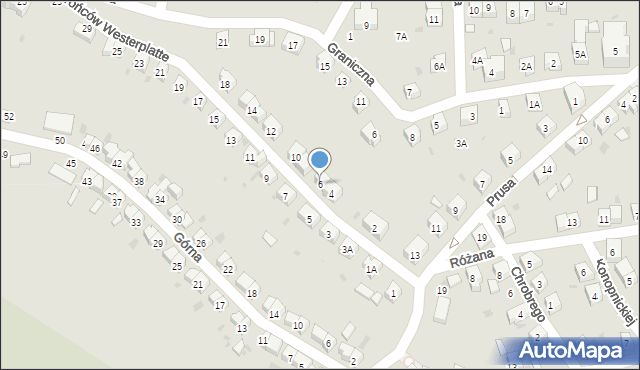 Szczawno-Zdrój, Obrońców Westerplatte, 6, mapa Szczawno-Zdrój