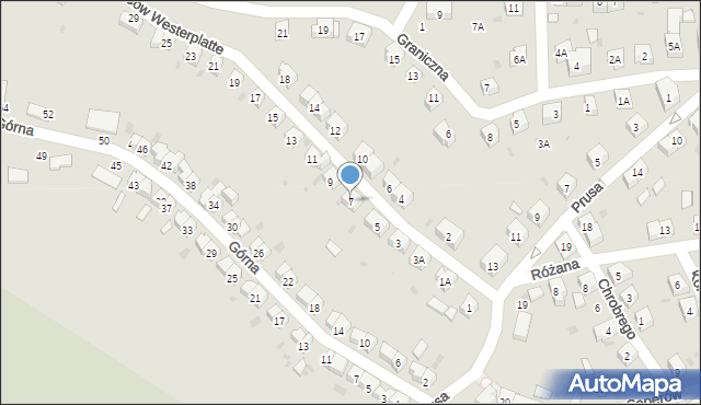 Szczawno-Zdrój, Obrońców Westerplatte, 7, mapa Szczawno-Zdrój