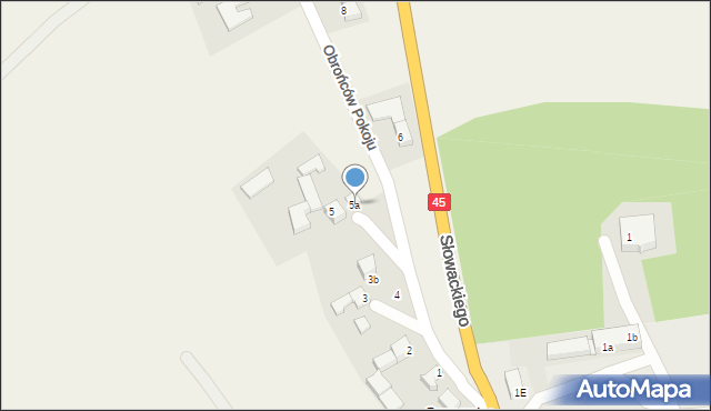 Szonowice, Obrońców Pokoju, 5a, mapa Szonowice