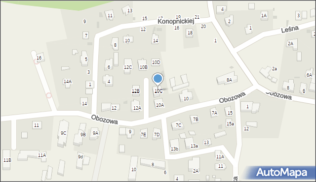 Sztutowo, Obozowa, 10C, mapa Sztutowo