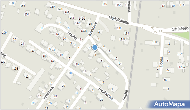 Tarnów, Obywatelska, 3, mapa Tarnów