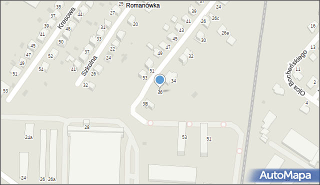 Tarnów, Obywatelska, 36, mapa Tarnów