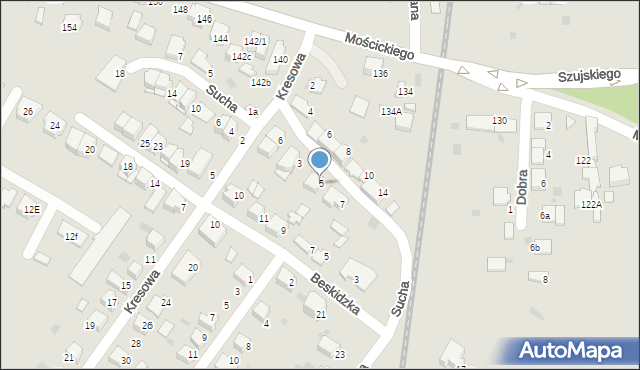 Tarnów, Obywatelska, 5, mapa Tarnów