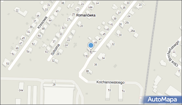 Tarnów, Obywatelska, 51, mapa Tarnów
