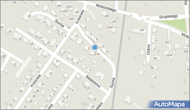 Tarnów, Obywatelska, 7, mapa Tarnów
