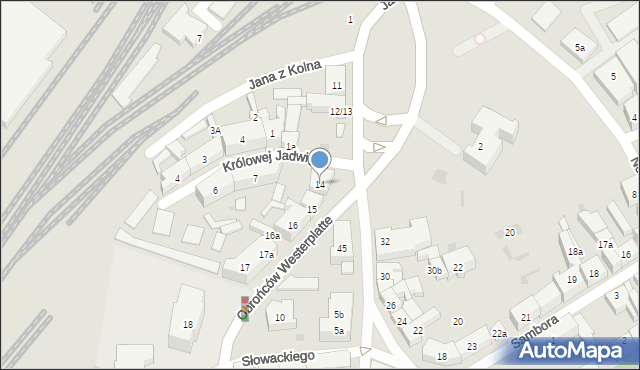 Tczew, Obrońców Westerplatte, 14, mapa Tczew