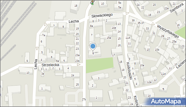Tczew, Obrońców Westerplatte, 4, mapa Tczew