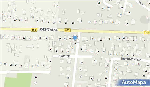 Tomaszów Lubelski, Obrońców Pokoju, 2a, mapa Tomaszów Lubelski