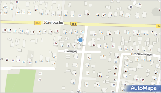 Tomaszów Lubelski, Obrońców Pokoju, 2c, mapa Tomaszów Lubelski