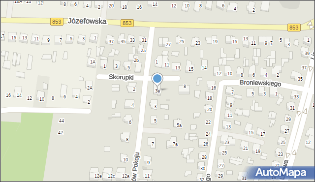 Tomaszów Lubelski, Obrońców Pokoju, 3a, mapa Tomaszów Lubelski