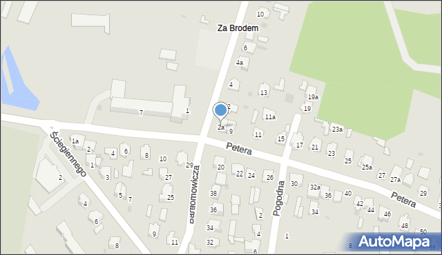 Tomaszów Lubelski, Obrońców Westerplatte, 2a, mapa Tomaszów Lubelski