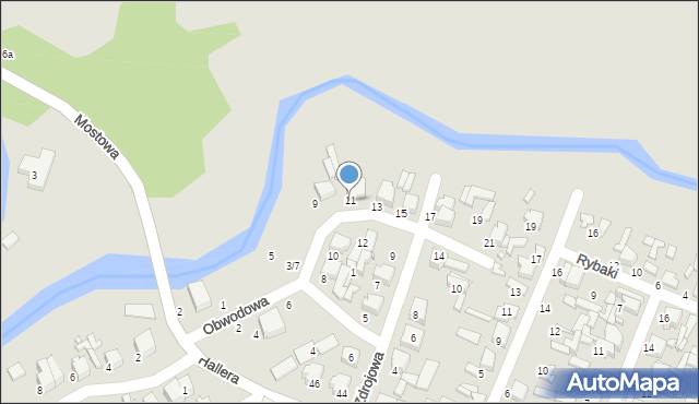 Tomaszów Mazowiecki, Obwodowa, 11, mapa Tomaszów Mazowiecki