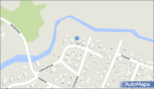 Tomaszów Mazowiecki, Obwodowa, 13, mapa Tomaszów Mazowiecki