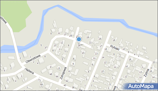 Tomaszów Mazowiecki, Obwodowa, 14, mapa Tomaszów Mazowiecki