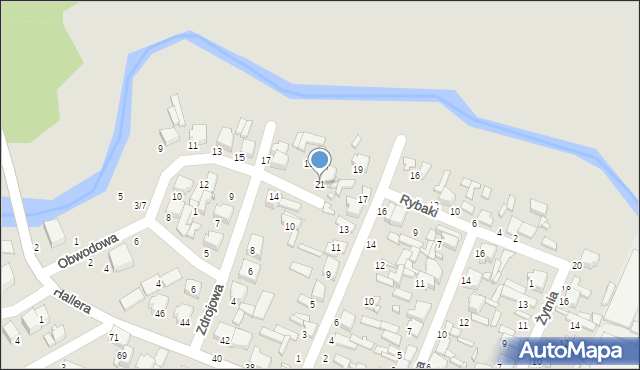 Tomaszów Mazowiecki, Obwodowa, 21, mapa Tomaszów Mazowiecki