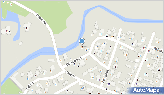 Tomaszów Mazowiecki, Obwodowa, 5, mapa Tomaszów Mazowiecki