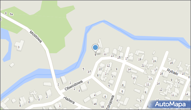 Tomaszów Mazowiecki, Obwodowa, 9, mapa Tomaszów Mazowiecki