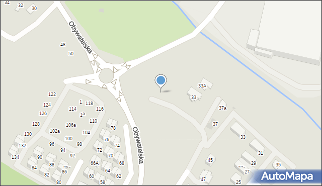 Tychy, Obywatelska, 29, mapa Tychów