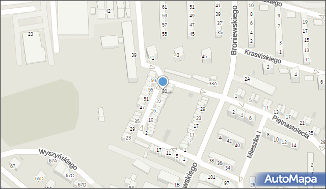 Wałbrzych, Obrońców Westerplatte, 28, mapa Wałbrzycha