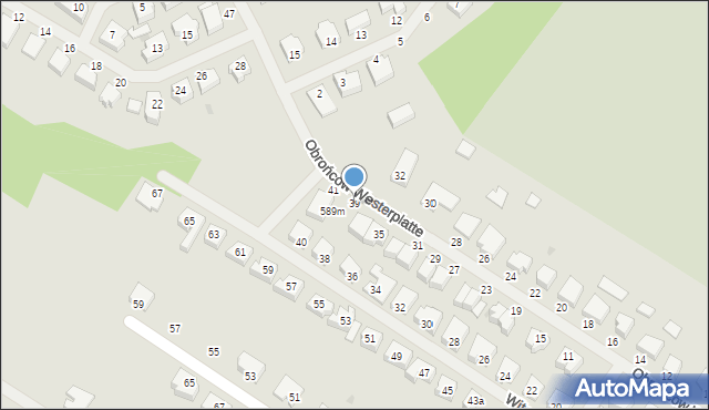 Wałcz, Obrońców Westerplatte, 39, mapa Wałcz