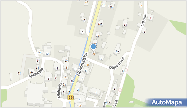 Wambierzyce, Objazdowa, 10, mapa Wambierzyce