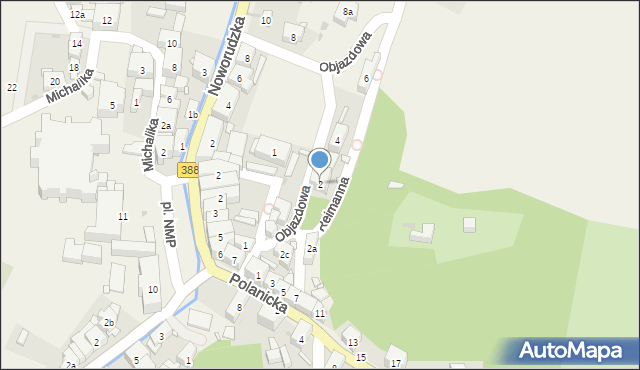 Wambierzyce, Objazdowa, 2, mapa Wambierzyce