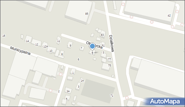 Warszawa, Obotrycka, 5, mapa Warszawy