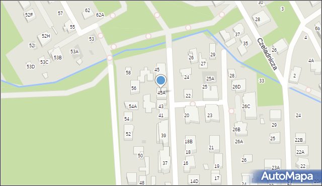 Warszawa, Obiegowa, 45A, mapa Warszawy