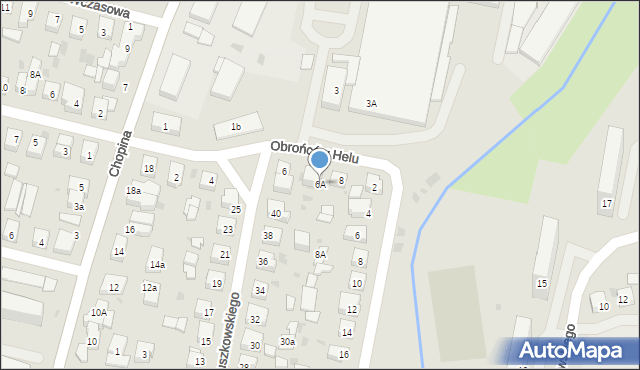 Wejherowo, Obrońców Helu, 6A, mapa Wejherowo