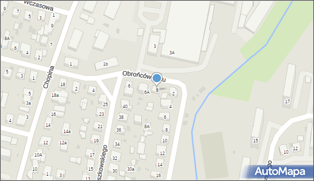 Wejherowo, Obrońców Helu, 8, mapa Wejherowo