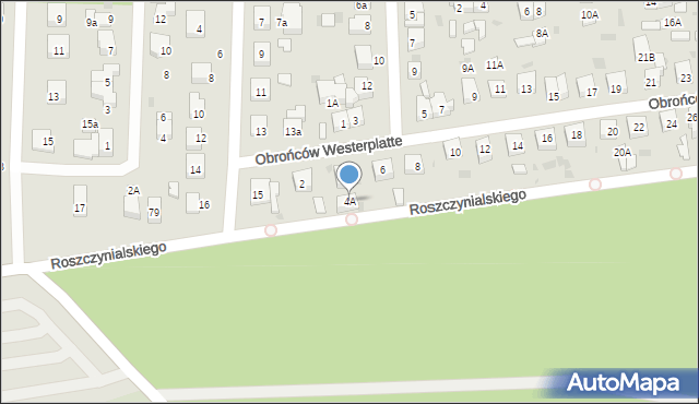 Wejherowo, Obrońców Westerplatte, 4A, mapa Wejherowo