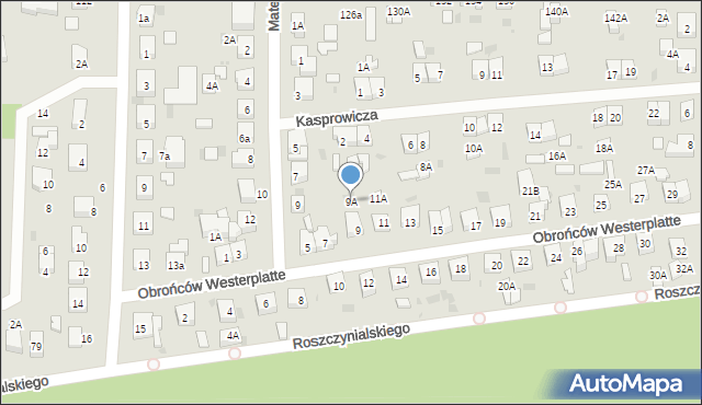 Wejherowo, Obrońców Westerplatte, 9A, mapa Wejherowo