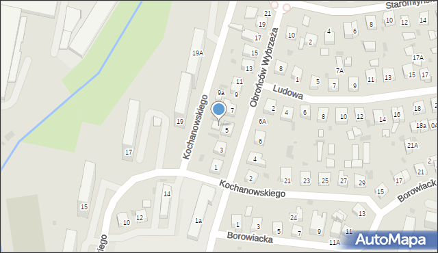 Wejherowo, Obrońców Wybrzeża, 5a, mapa Wejherowo