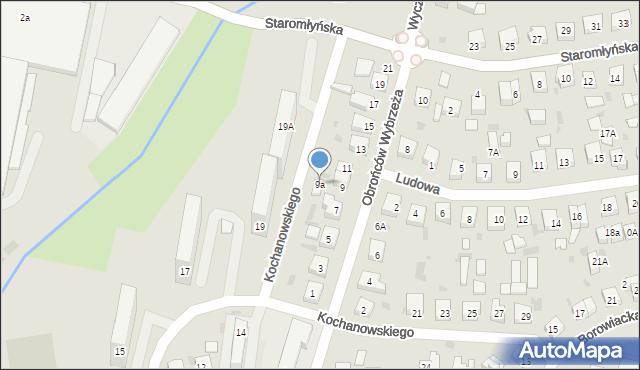 Wejherowo, Obrońców Wybrzeża, 9a, mapa Wejherowo