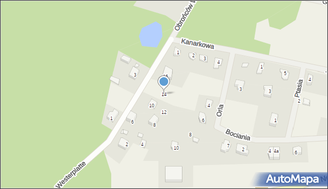 Wisełka, Obrońców Westerplatte, 14, mapa Wisełka