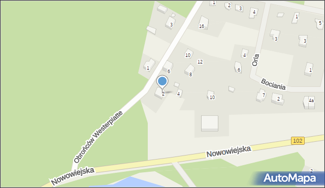 Wisełka, Obrońców Westerplatte, 2, mapa Wisełka