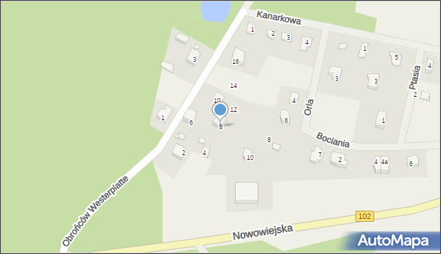 Wisełka, Obrońców Westerplatte, 8, mapa Wisełka