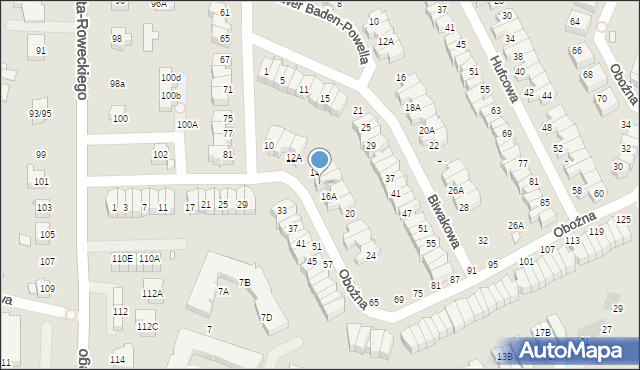 Wrocław, Oboźna, 16, mapa Wrocławia