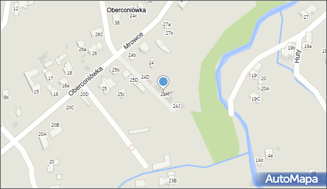 Zakopane, Oberconiówka, 24H, mapa Zakopanego