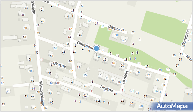 Zbylitowska Góra, Obustronna, 8, mapa Zbylitowska Góra