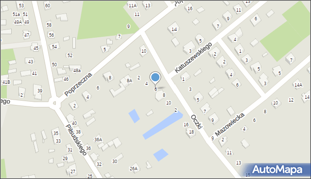 Cegłów, Oczko Wojciecha, 6, mapa Cegłów