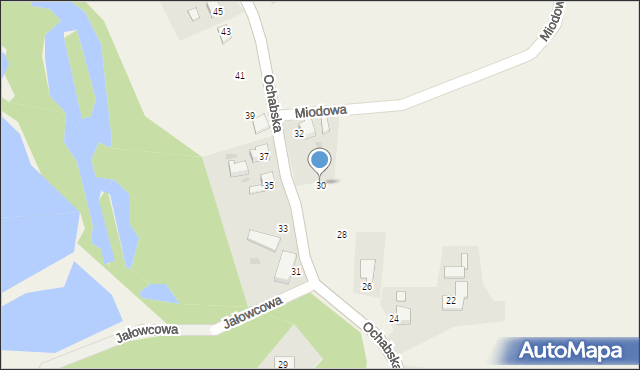 Kiczyce, Ochabska, 30, mapa Kiczyce