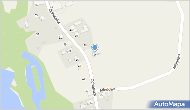 Kiczyce, Ochabska, 36, mapa Kiczyce